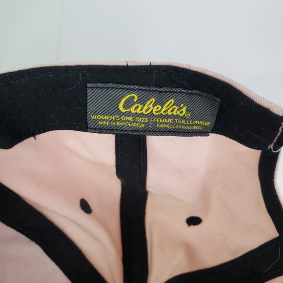 Cabela's Light Pink Strap Hat Hunting Women's Embroidered Outdoor Hiking - Picture 6 of 7